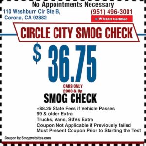 Smog Check Coupon Corona